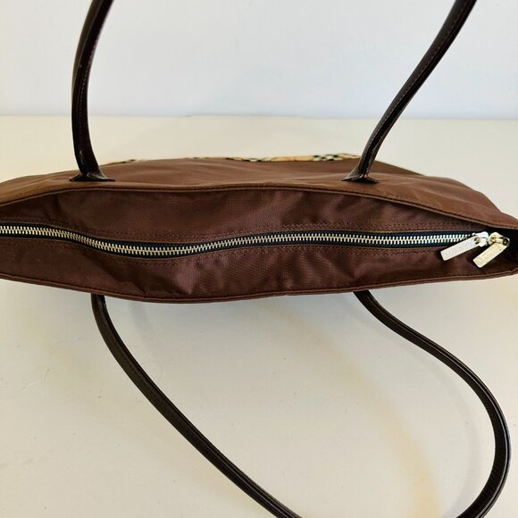 EUC BURBERRYS BURBERRY OF LONDON  BLUE LABEL NOVA CHECK NYLON LARGE TOTE VINTAGE - Picture 7 of 16